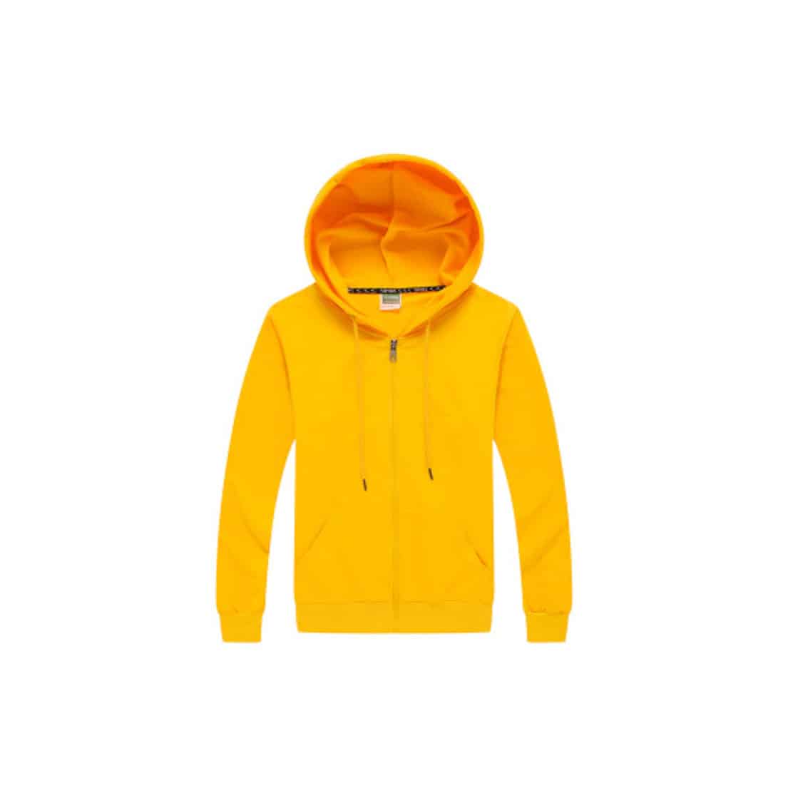 08183271046-400g-zipup-cotton-yellow 印zip-up 拉鏈外套 | 印棒球褸 | 印風褸 | 印外套 | 印軍褸 | 印Tee | 印T-Shirt | Soc Tee | 班衫 | 班Tee | 印衫 | 運動快乾tee | 團體衫 | 訂造公司制服