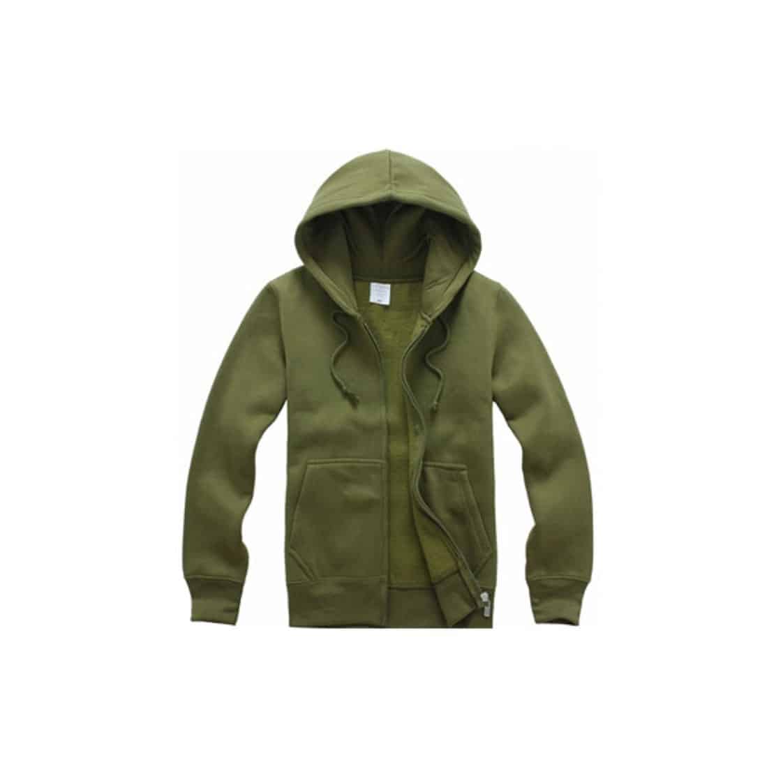 08183273046-400g-zipup-fleece-armygreen 印zip-up 拉鏈外套 | 印棒球褸 | 印風褸 | 印外套 | 印軍褸 | 印Tee | 印T-Shirt | Soc Tee | 班衫 | 班Tee | 印衫 | 運動快乾tee | 團體衫 | 訂造公司制服