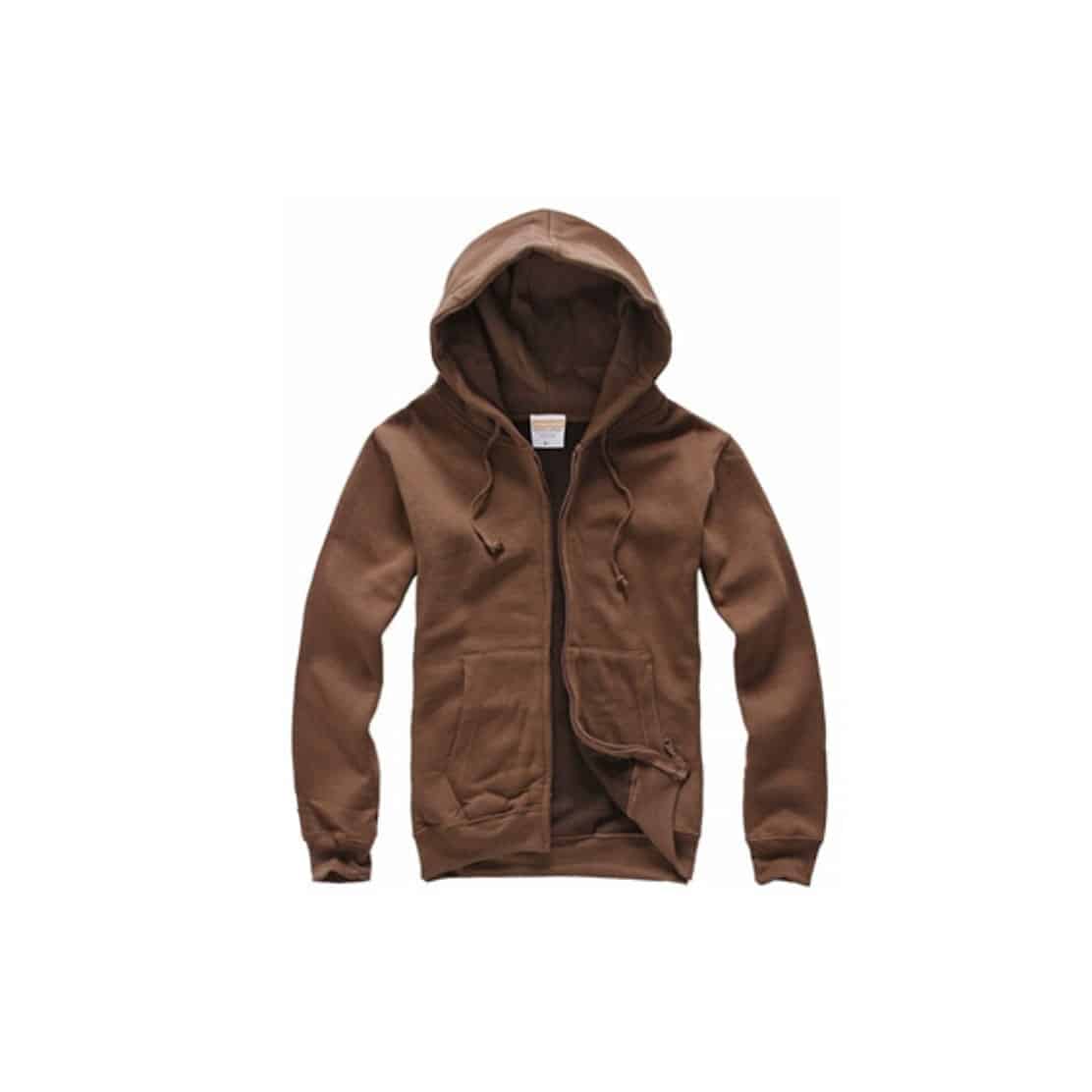 08183273046-400g-zipup-fleece-brown 印衛衣 印班衫 印班Tee 印班衫 印班衛衣