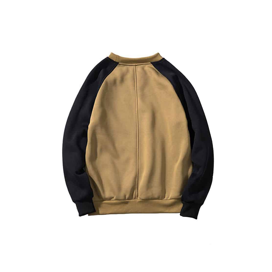 09183240038-sweater-fleece-multicolour-black-khaki-BACK blank