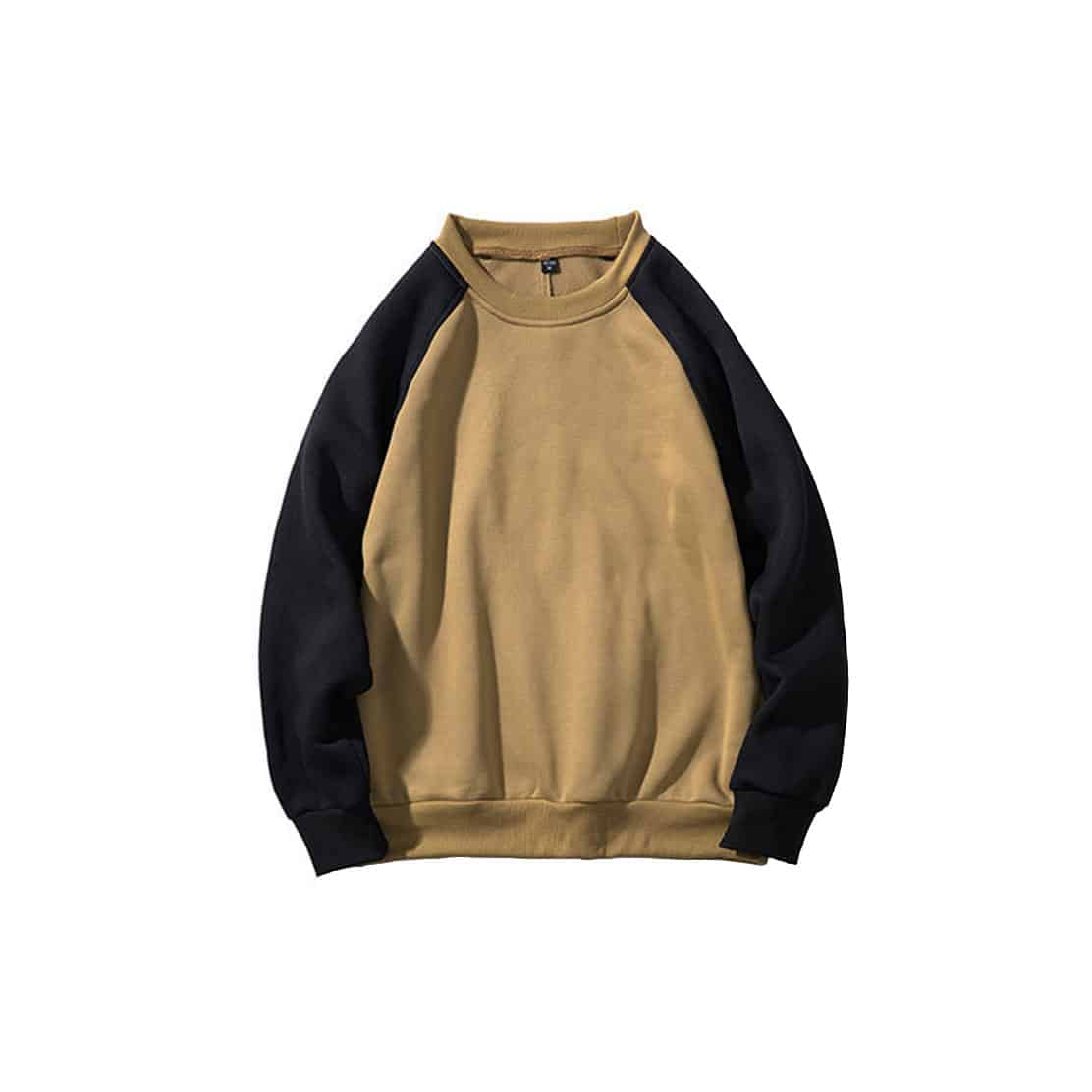 09183240038-sweater-fleece-multicolour-black-khaki blank