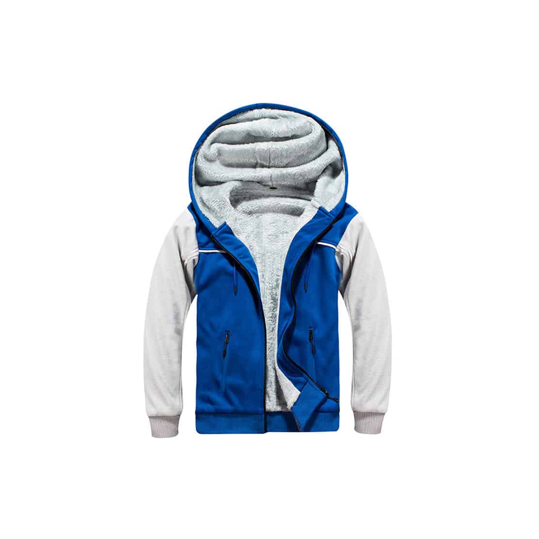 0818323078-Zipup-fleece-extra-thick-multicolour-blue-grey 冬季加厚抓毛連帽拉鍊外套 | 印Tee | 印T-Shirt | 班衫 | 班Tee | 印衫 | 衛衣 | 風褸 |