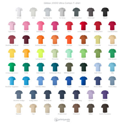 Gildan 2000 Ultra Cotton T-Shirt (美國尺碼) | 印Tshirt | 印Tee | 班衫 | 班Tee | 印衫 | 團體衫訂造 | 公司制服