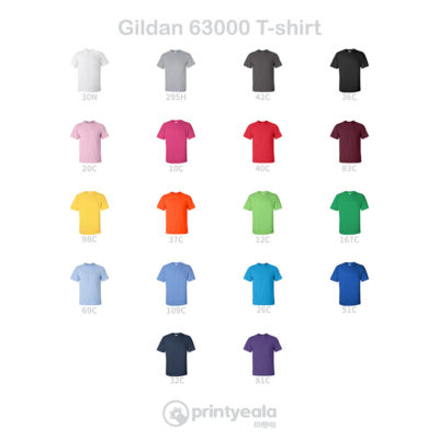Gildan 63000 T-shirt | 印Tshirt | 印Tee | 班衫 | Soc Tee | Camp Tee | 班Tee | 印衫