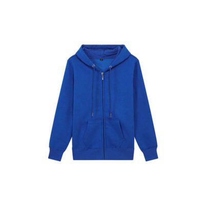 藍色 - Arrive Guide 480g 線圈有帽套頭衛衣 | 印衛衣 Zip-Up Jacket | 公司製服 | 團體衫 | 班衫 | 絲印 | 熱轉印 | 數碼印 | DTG | 刺繡