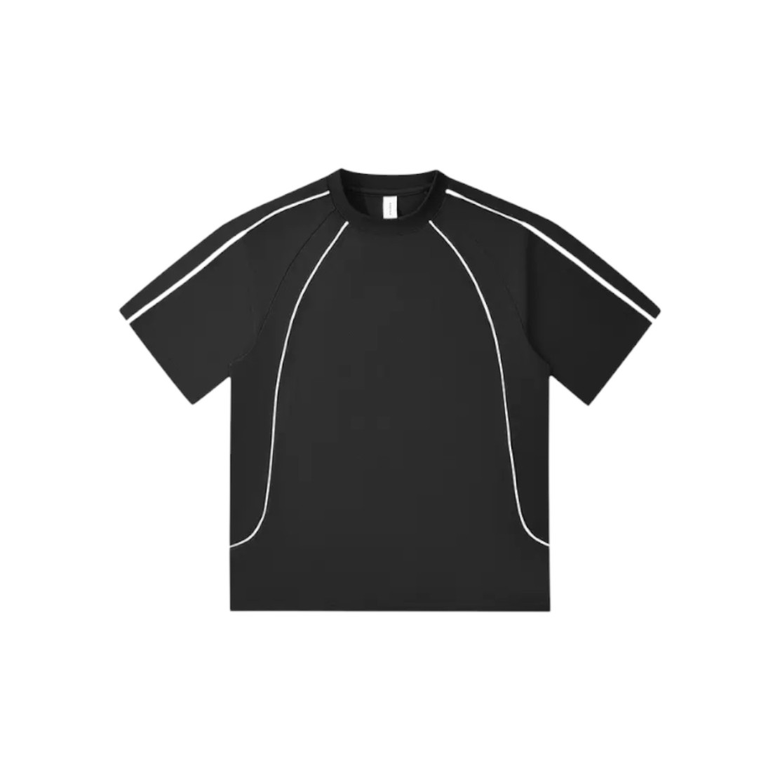 260G寬鬆版撞邊線條T-Shirt