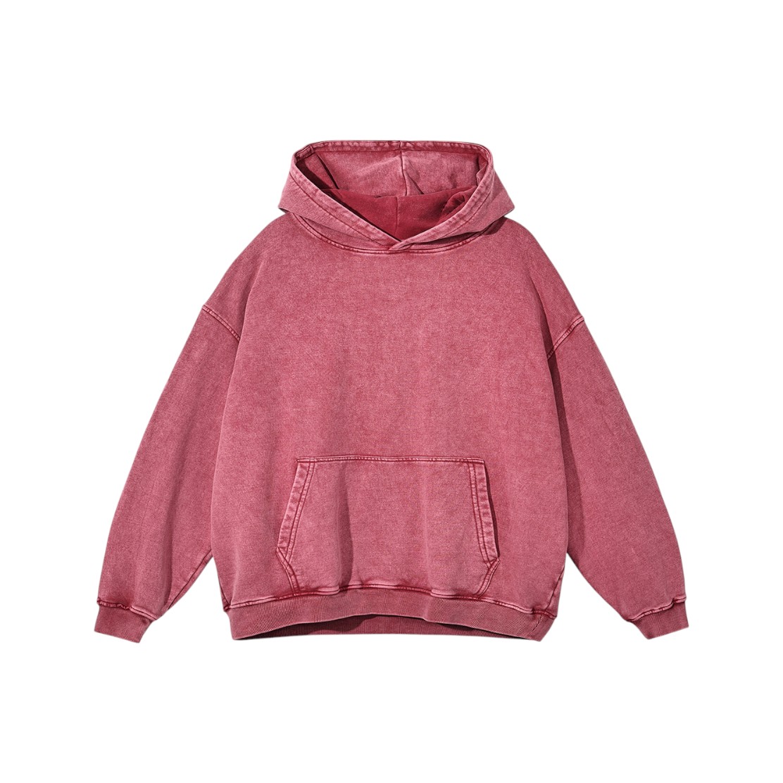 復古洗水蜡染有帽衛衣